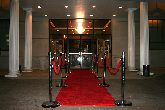 Stanchions with Red Velvet Rope Illinois